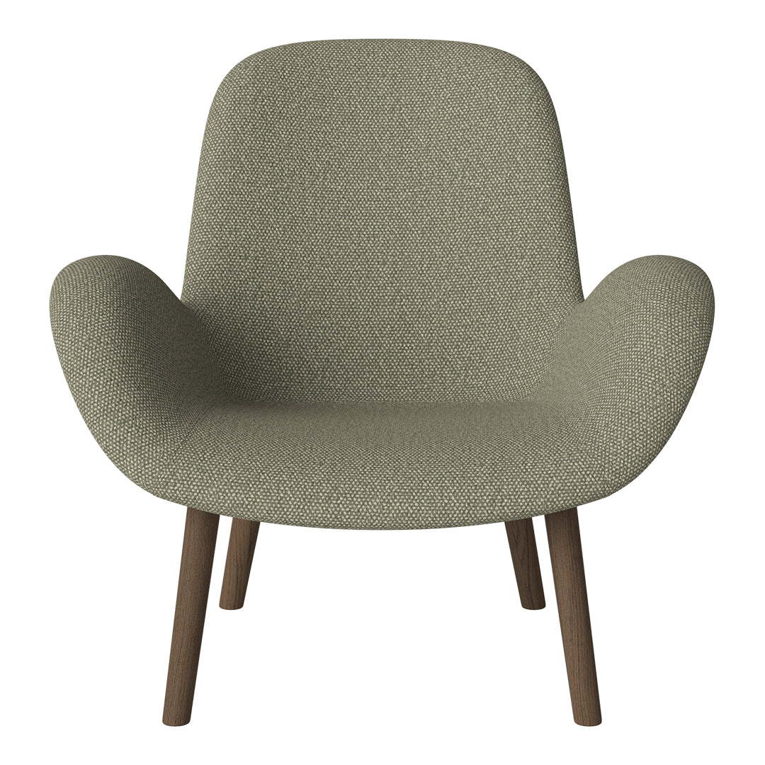 Fauteuil Seed Lounge - Rembourré - Base en chêne huilé, foncé