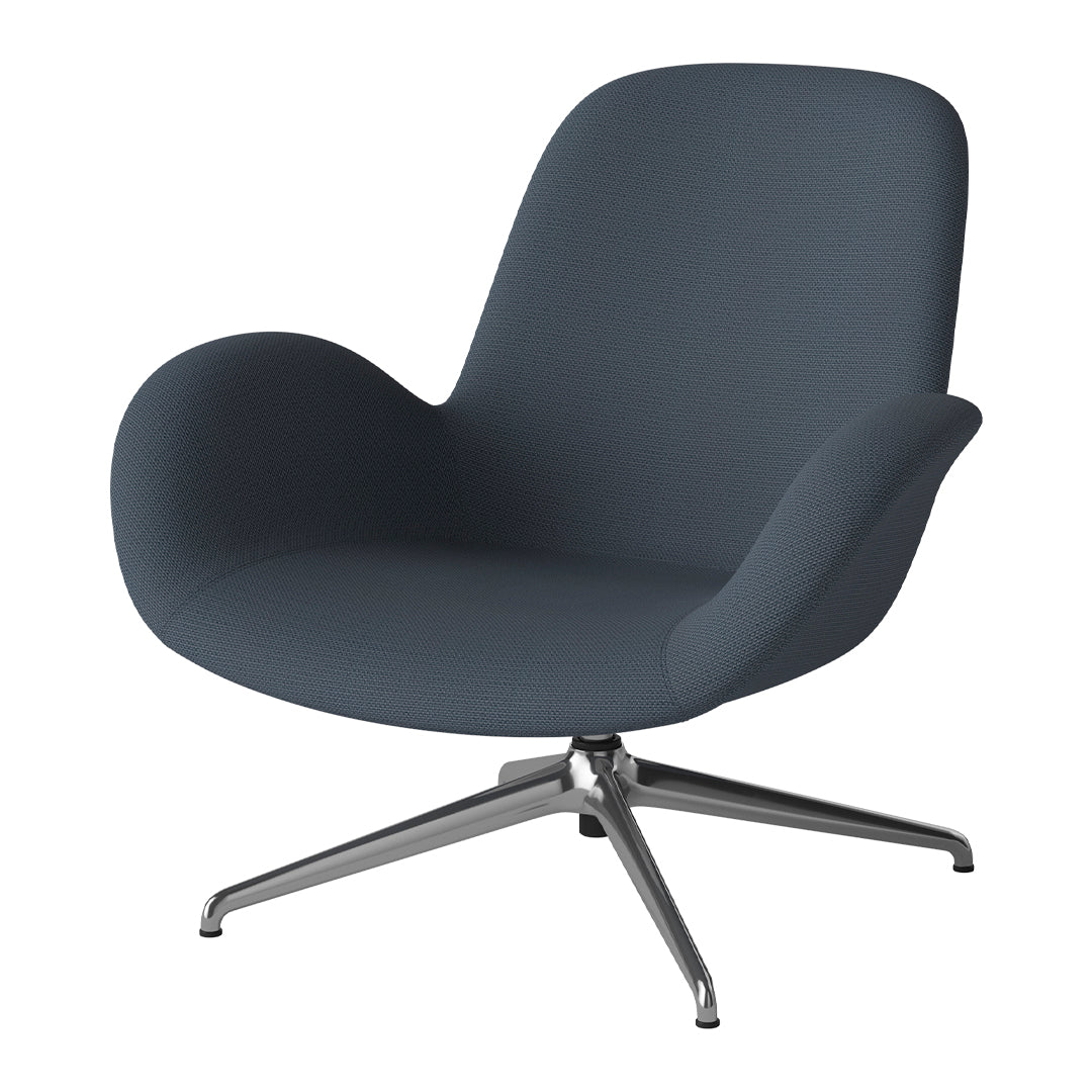 Fauteuil Seed Lounge - Rembourré - Piètement 4 branches - Chrome