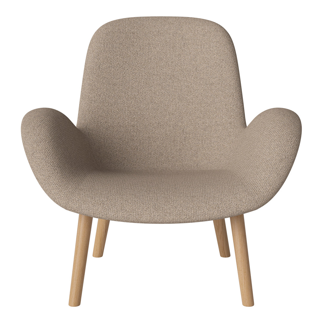 Fauteuil Seed Lounge - Rembourré - Piètement en chêne huilé