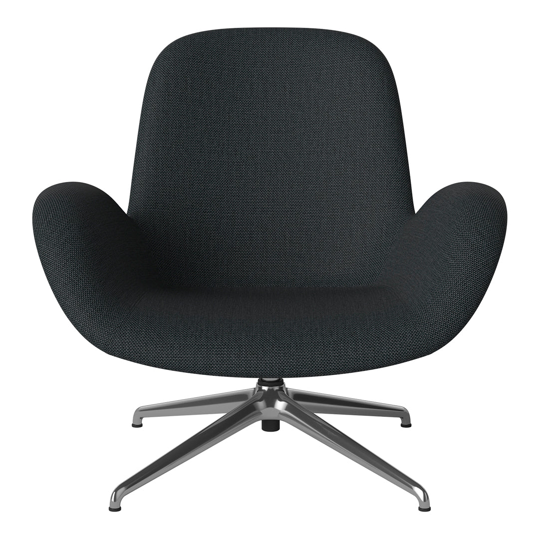 Fauteuil Seed Lounge - Rembourré - Piètement 4 branches - Chrome