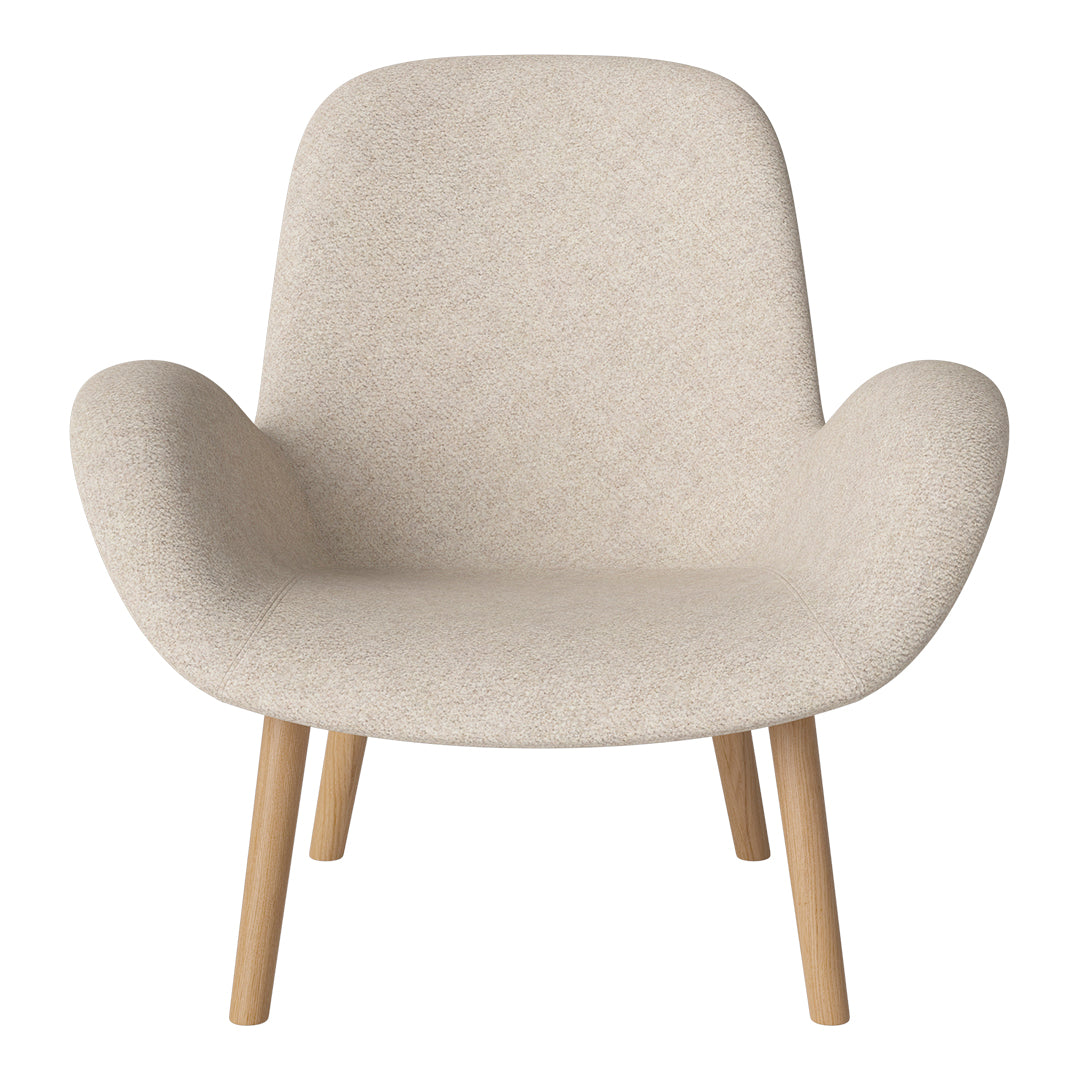 Fauteuil Seed Lounge - Rembourré - Piètement en chêne huilé