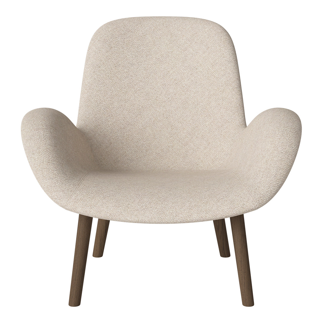 Fauteuil Seed Lounge - Rembourré - Base en chêne huilé, foncé