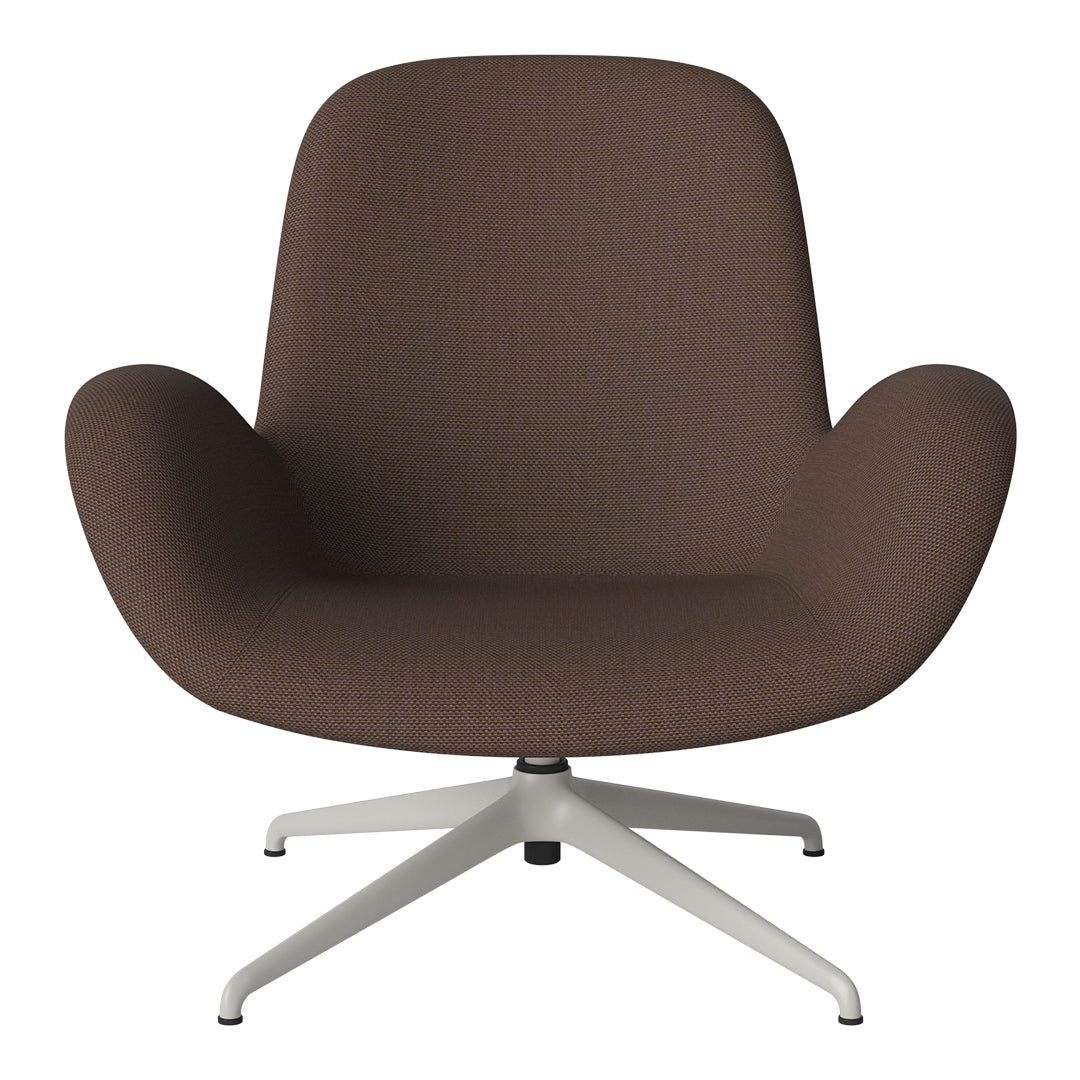 Fauteuil Seed Lounge - Rembourré - Piètement 4 branches - Acier laqué gris