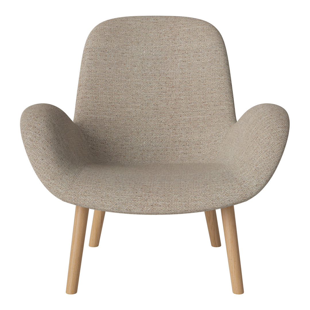 Fauteuil Seed Lounge - Rembourré - Piètement en chêne huilé