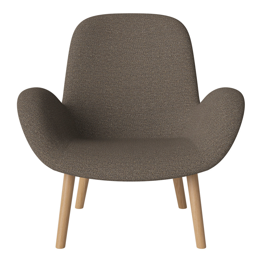 Fauteuil Seed Lounge - Rembourré - Piètement en chêne huilé