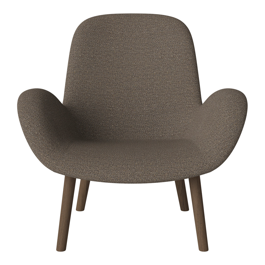 Fauteuil Seed Lounge - Rembourré - Base en chêne huilé, foncé