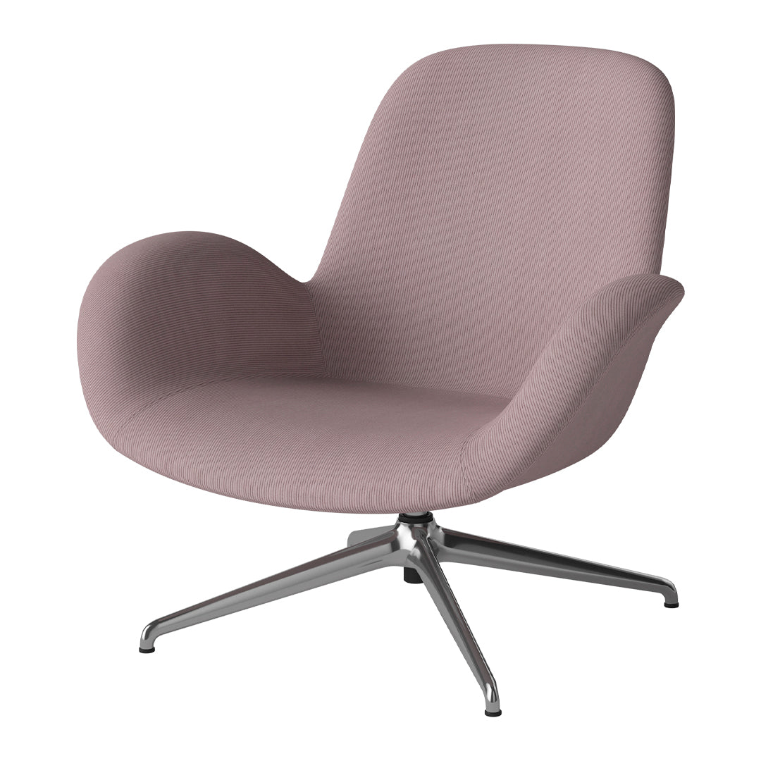 Fauteuil Seed Lounge - Rembourré - Piètement 4 branches - Chrome