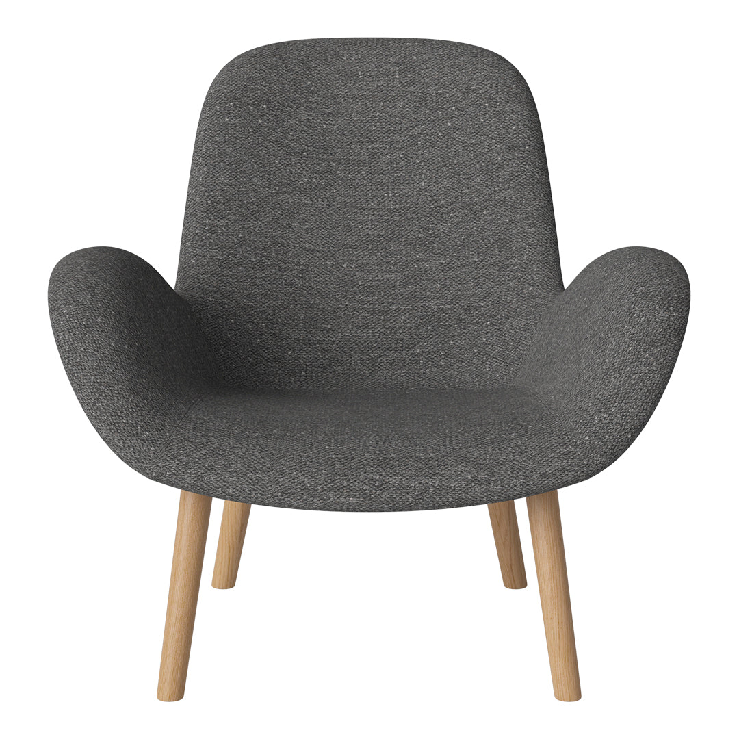 Fauteuil Seed Lounge - Rembourré - Piètement en chêne huilé