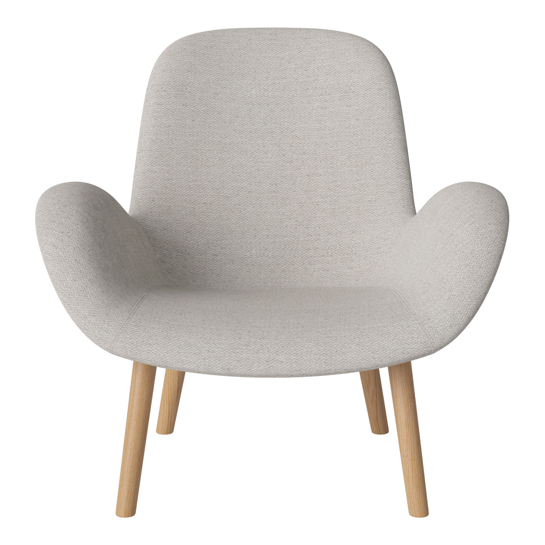 Fauteuil Seed Lounge - Rembourré - Piètement en chêne huilé