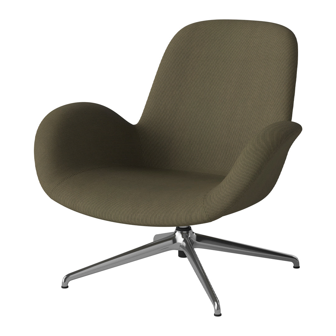 Fauteuil Seed Lounge - Rembourré - Piètement 4 branches - Chrome