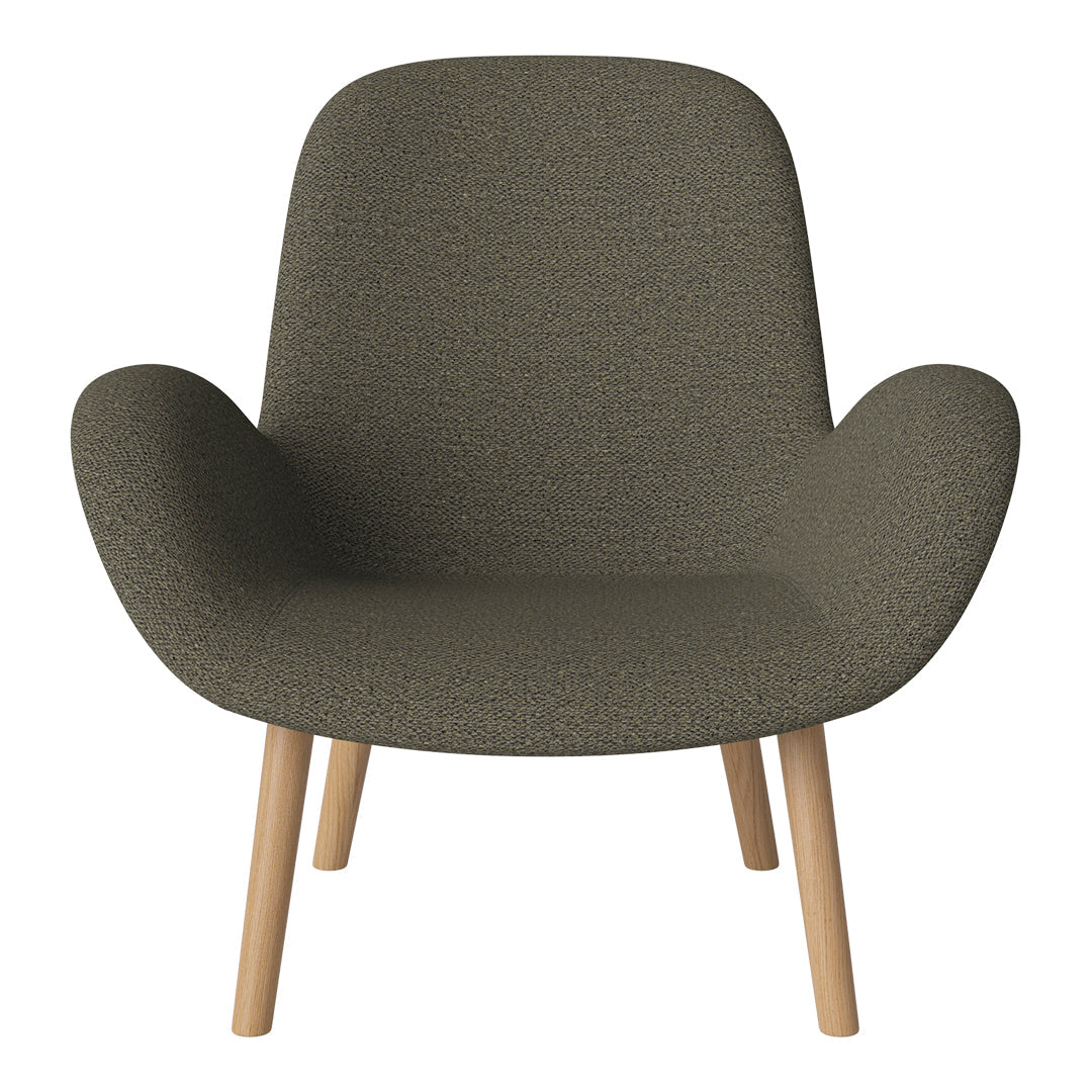 Fauteuil Seed Lounge - Rembourré - Piètement en chêne huilé