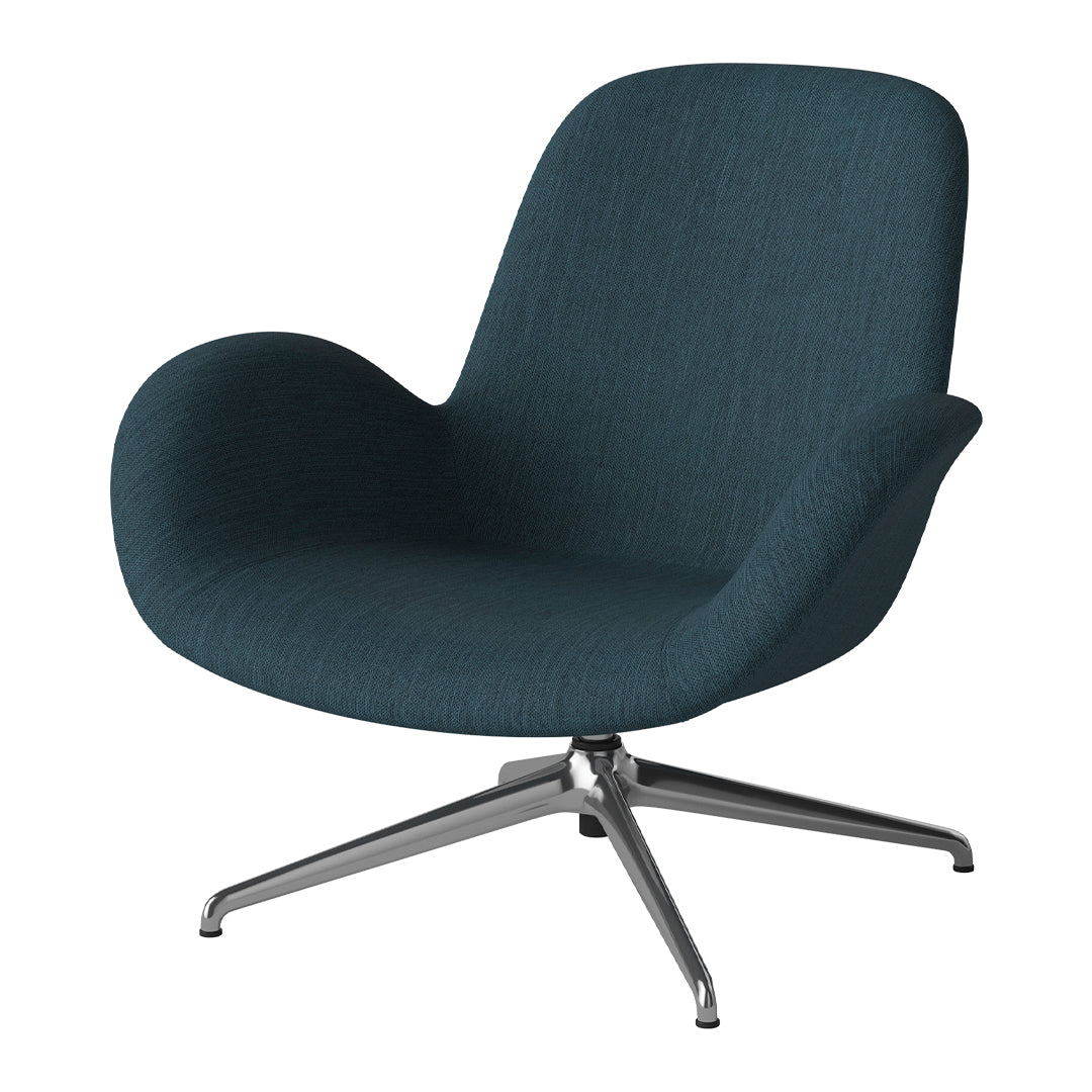 Fauteuil Seed Lounge - Rembourré - Piètement 4 branches - Chrome