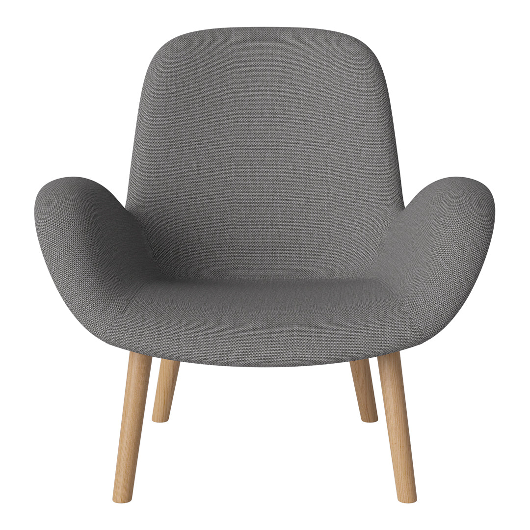 Fauteuil Seed Lounge - Rembourré - Piètement en chêne huilé