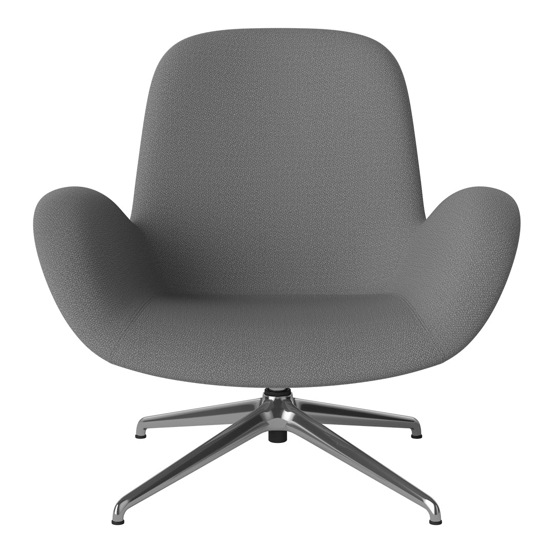 Fauteuil Seed Lounge - Rembourré - Piètement 4 branches - Chrome