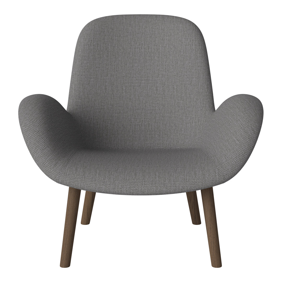 Fauteuil Seed Lounge - Rembourré - Base en chêne huilé, foncé