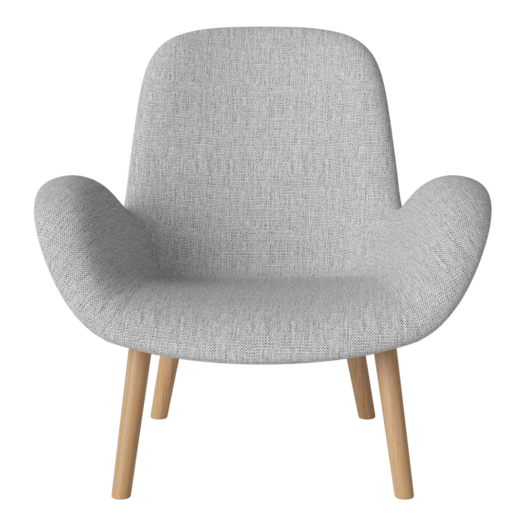 Fauteuil Seed Lounge - Rembourré - Piètement en chêne huilé