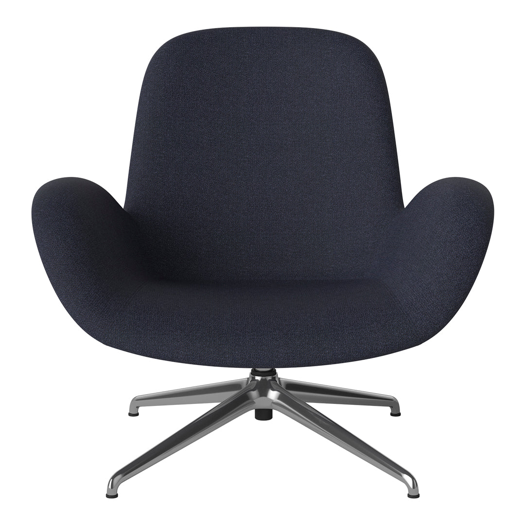 Fauteuil Seed Lounge - Rembourré - Piètement 4 branches - Chrome
