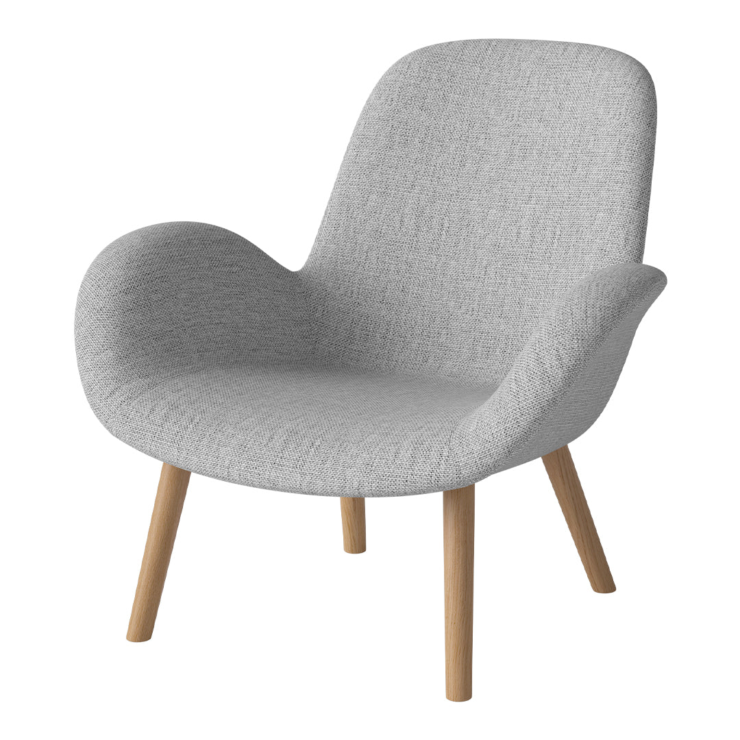 Fauteuil Seed Lounge - Rembourré - Piètement en chêne huilé