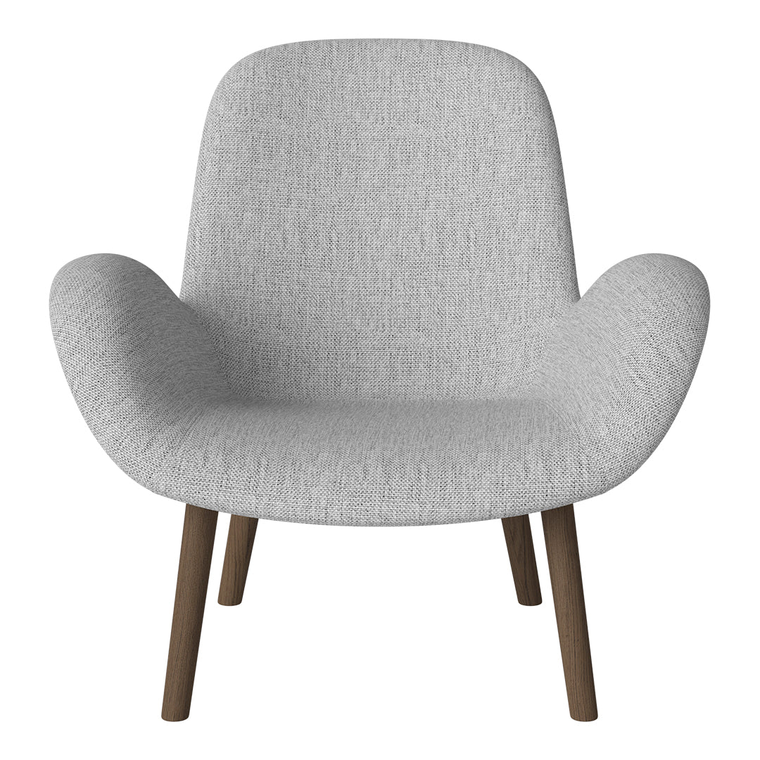 Fauteuil Seed Lounge - Rembourré - Base en chêne huilé, foncé