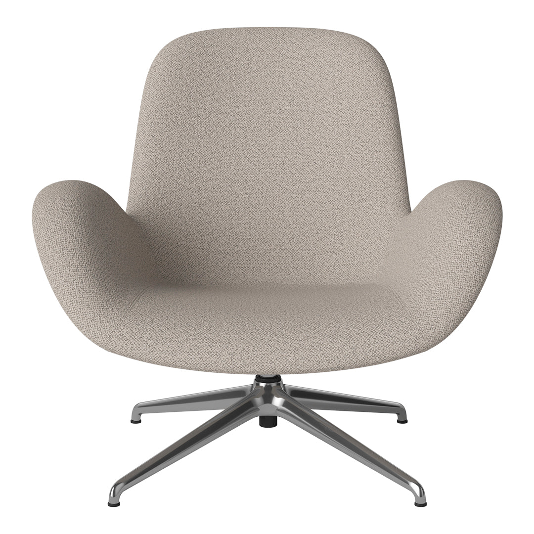 Fauteuil Seed Lounge - Rembourré - Piètement 4 branches - Chrome