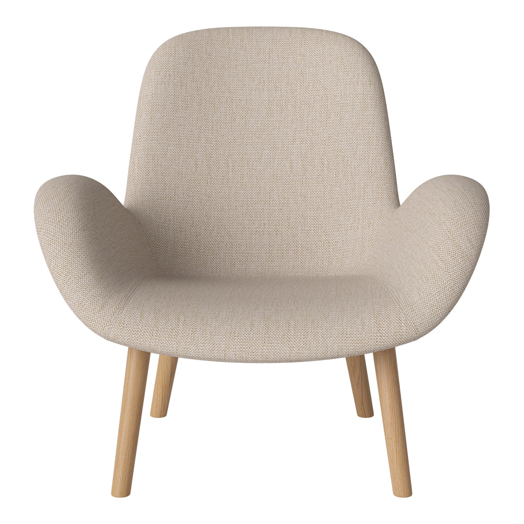 Fauteuil Seed Lounge - Rembourré - Piètement en chêne huilé