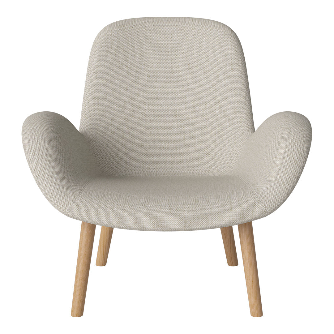 Fauteuil Seed Lounge - Rembourré - Piètement en chêne huilé