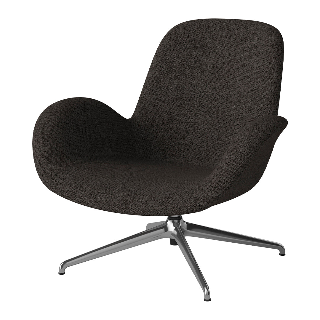 Fauteuil Seed Lounge - Rembourré - Piètement 4 branches - Chrome