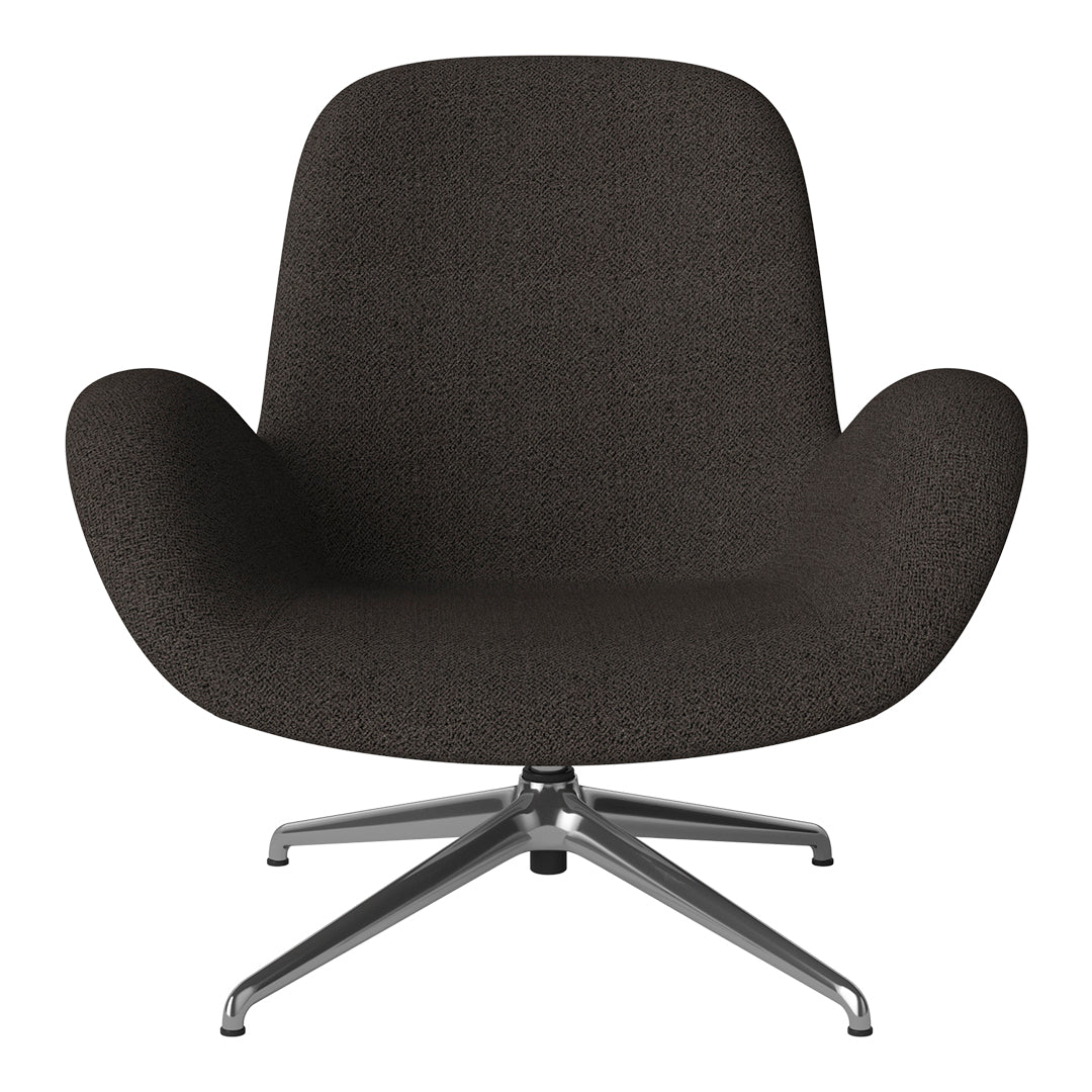 Fauteuil Seed Lounge - Rembourré - Piètement 4 branches - Chrome