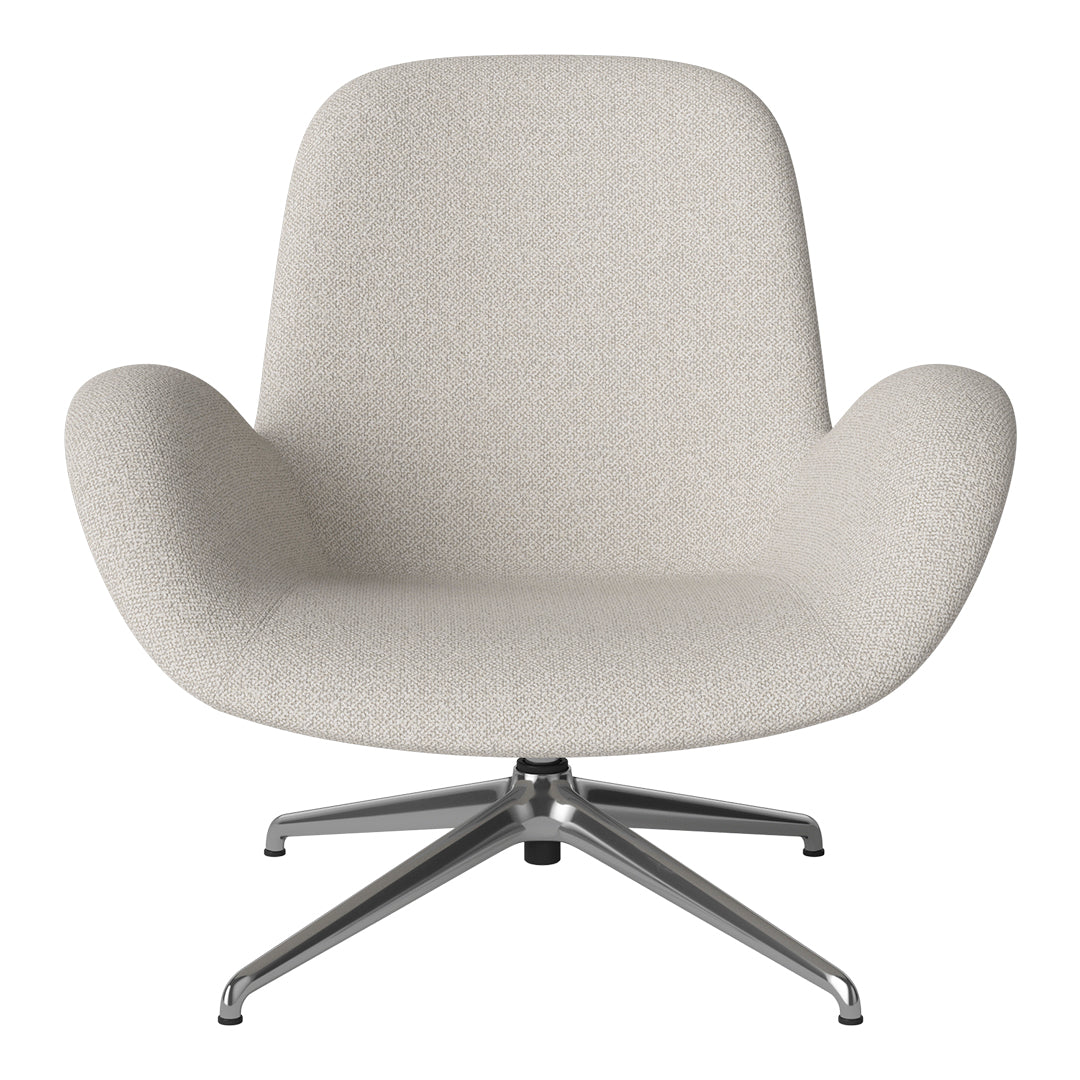 Fauteuil Seed Lounge - Rembourré - Piètement 4 branches - Chrome