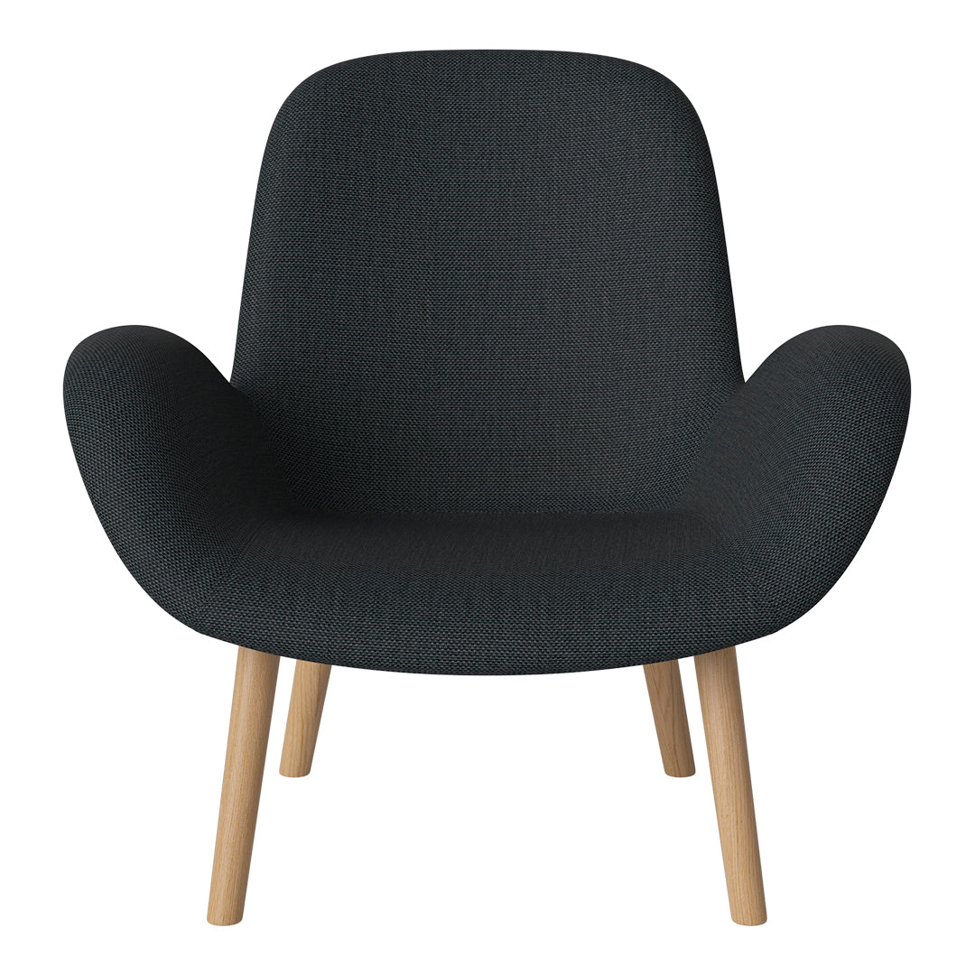 Fauteuil Seed Lounge - Rembourré - Piètement en chêne huilé