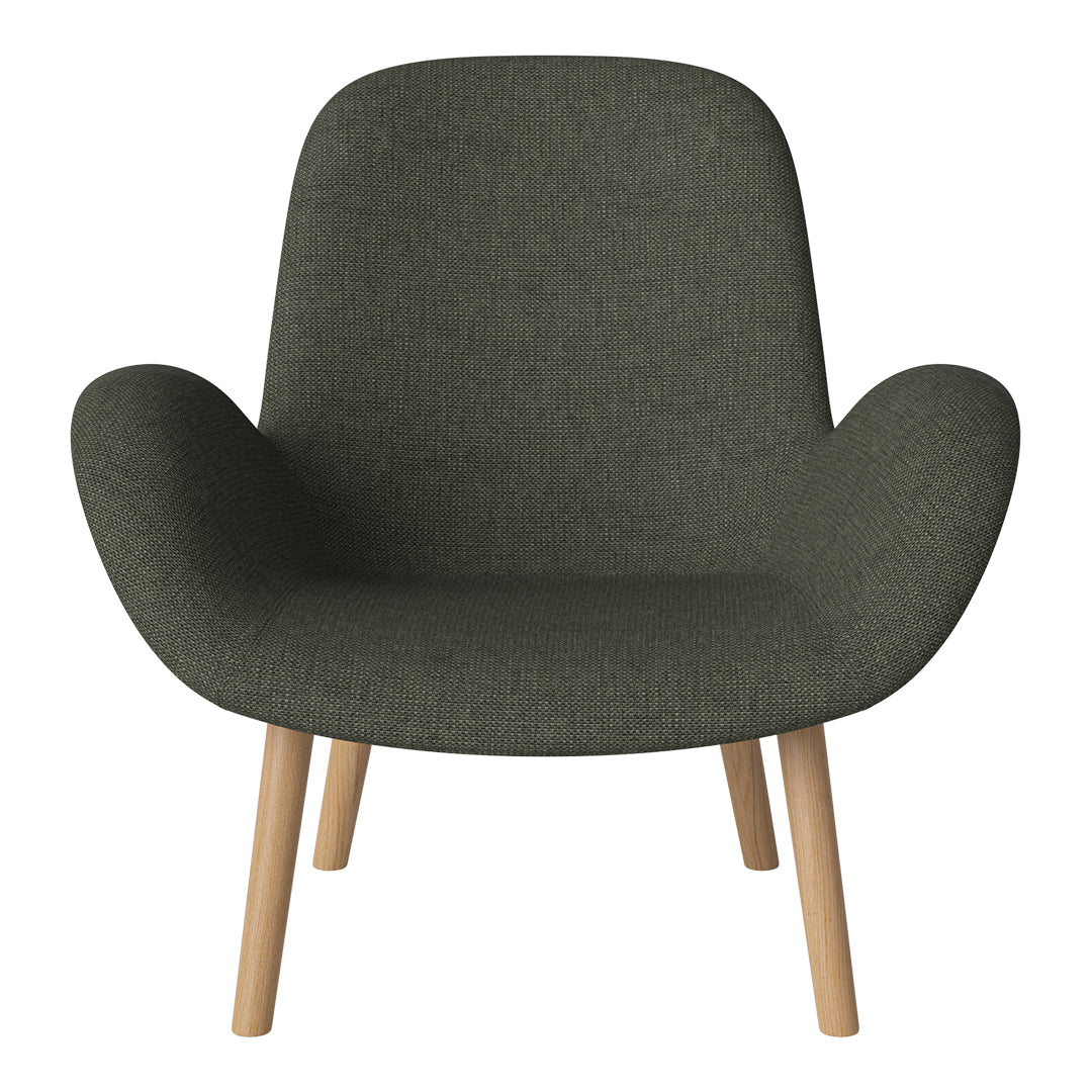 Fauteuil Seed Lounge - Rembourré - Piètement en chêne huilé