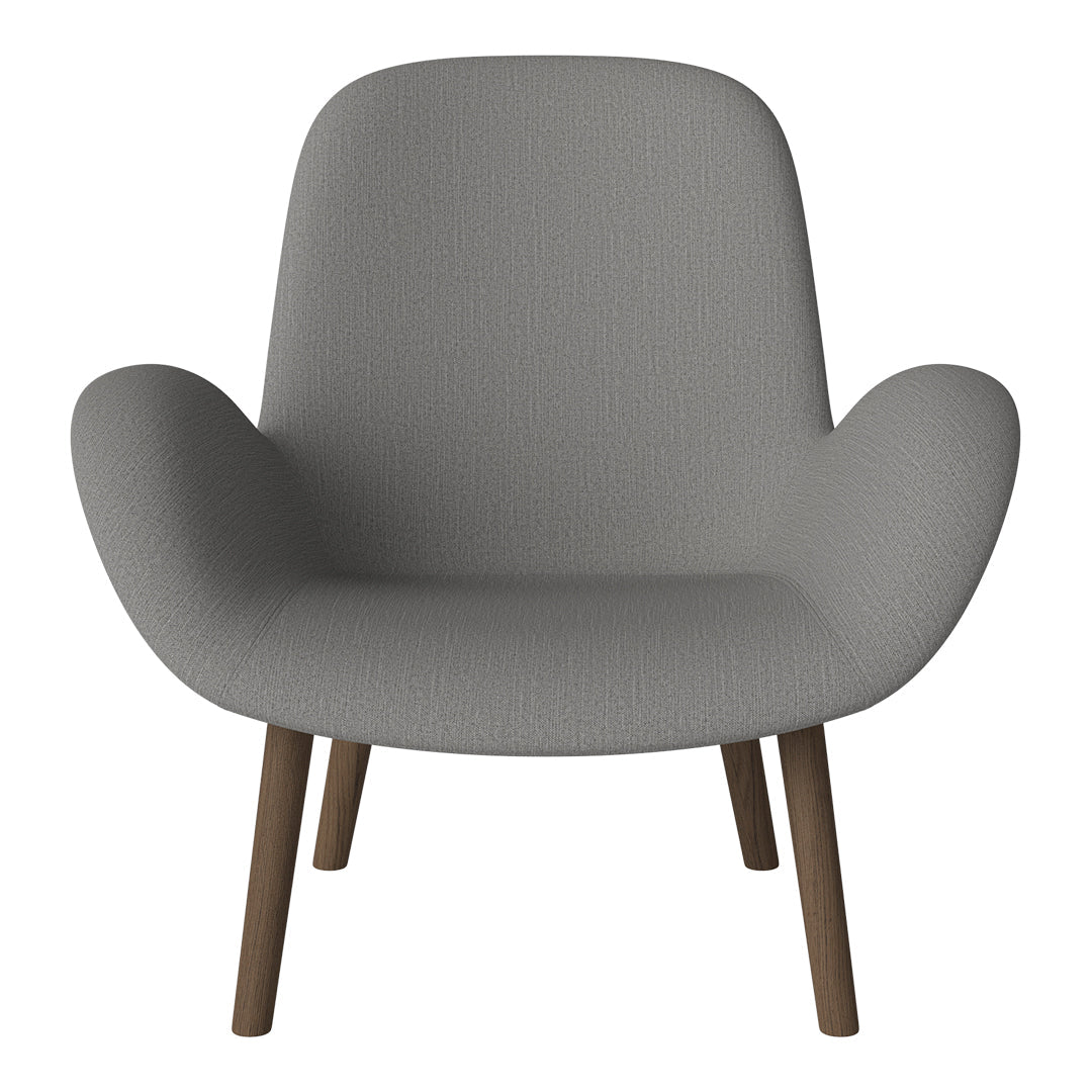 Fauteuil Seed Lounge - Rembourré - Base en chêne huilé, foncé