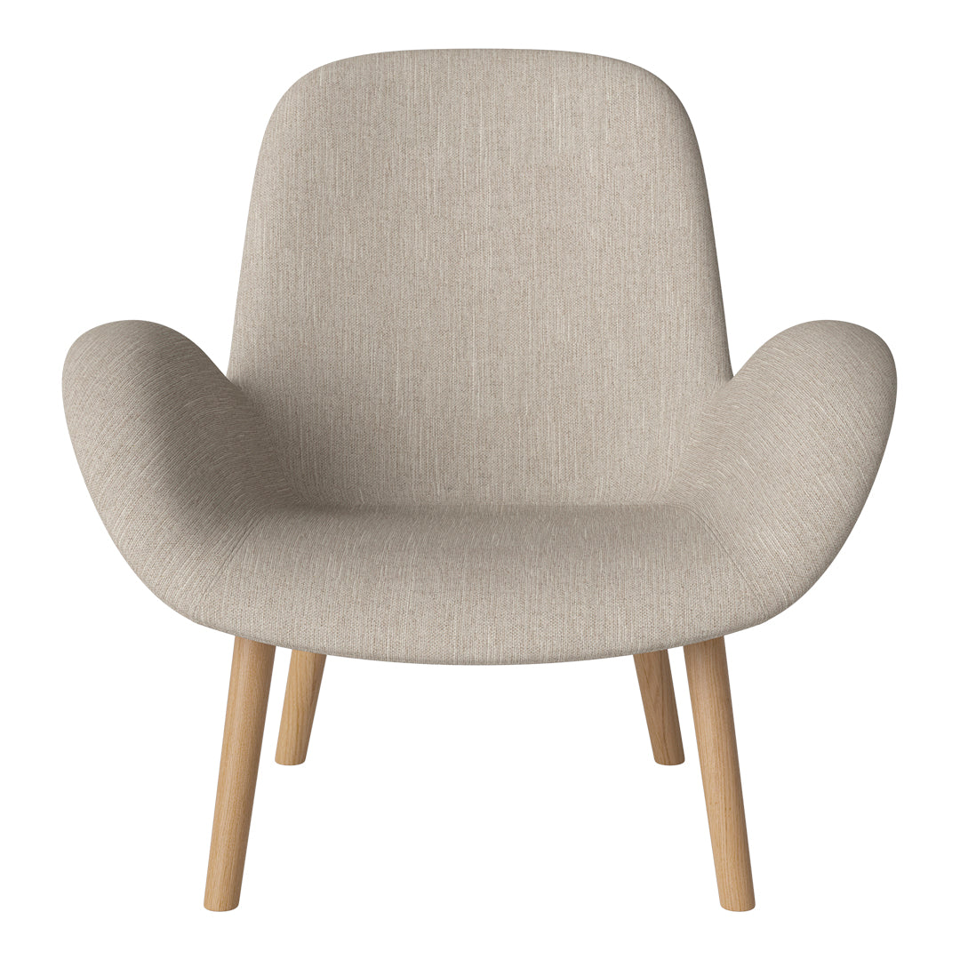 Fauteuil Seed Lounge - Rembourré - Piètement en chêne huilé