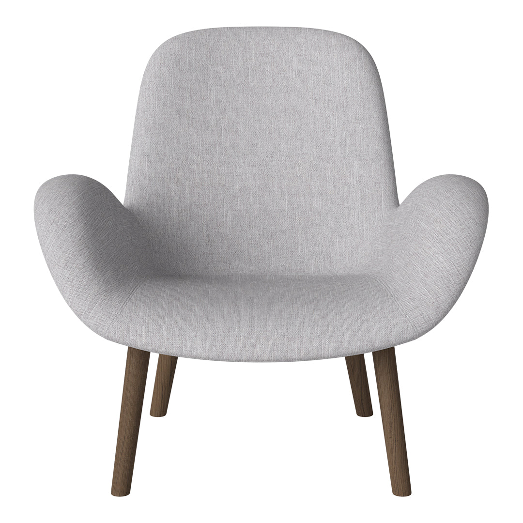 Fauteuil Seed Lounge - Rembourré - Base en chêne huilé, foncé