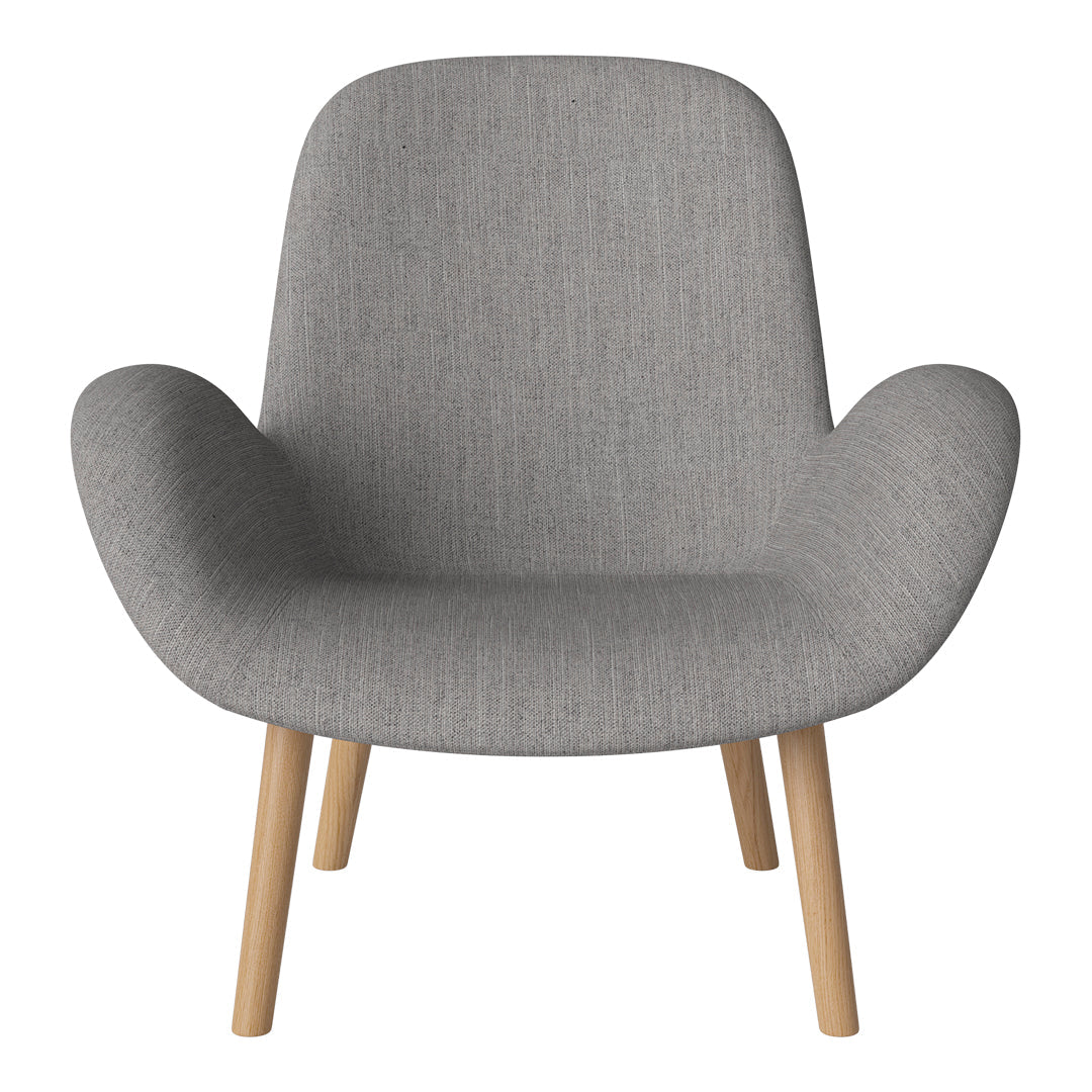 Fauteuil Seed Lounge - Rembourré - Piètement en chêne huilé