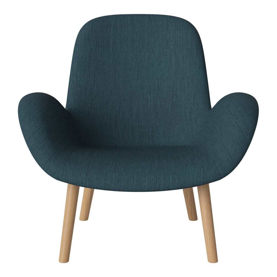 Fauteuil Seed Lounge - Rembourré - Piètement en chêne huilé