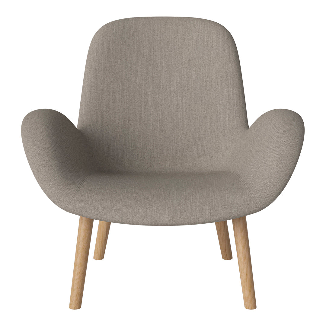 Fauteuil Seed Lounge - Rembourré - Piètement en chêne huilé