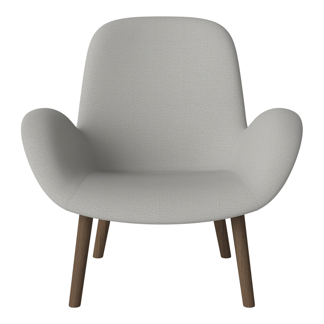 Fauteuil Seed Lounge - Rembourré - Base en chêne huilé, foncé