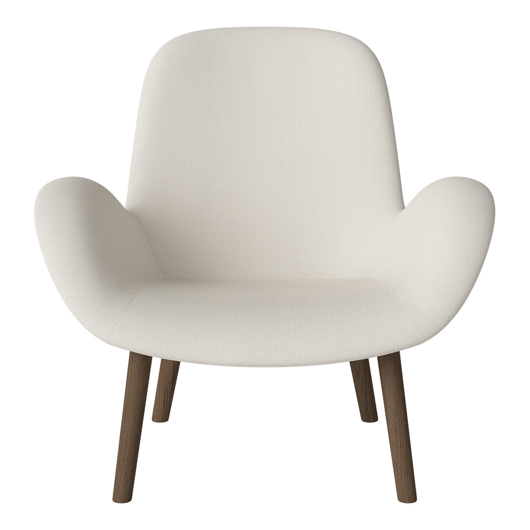 Fauteuil Seed Lounge - Rembourré - Base en chêne huilé, foncé