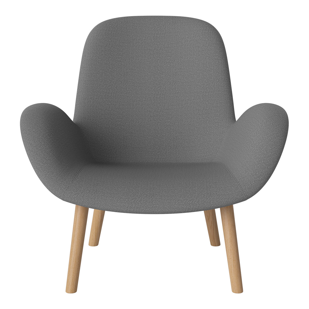 Fauteuil Seed Lounge - Rembourré - Piètement en chêne huilé