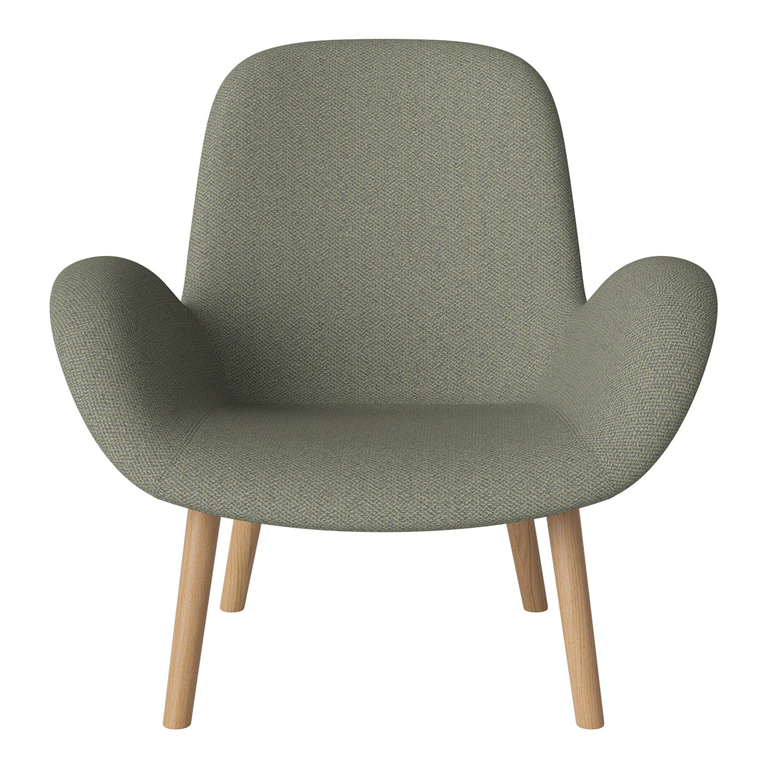 Fauteuil Seed Lounge - Rembourré - Piètement en chêne huilé