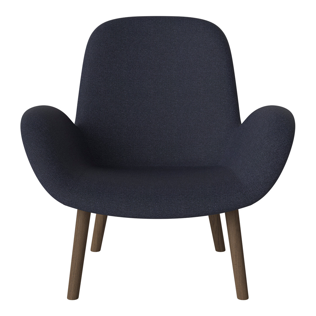 Fauteuil Seed Lounge - Rembourré - Base en chêne huilé, foncé