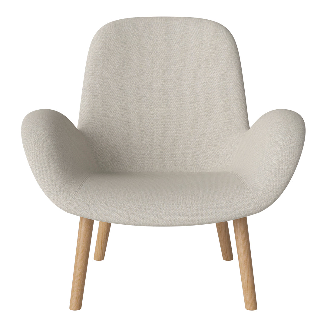 Fauteuil Seed Lounge - Rembourré - Piètement en chêne huilé