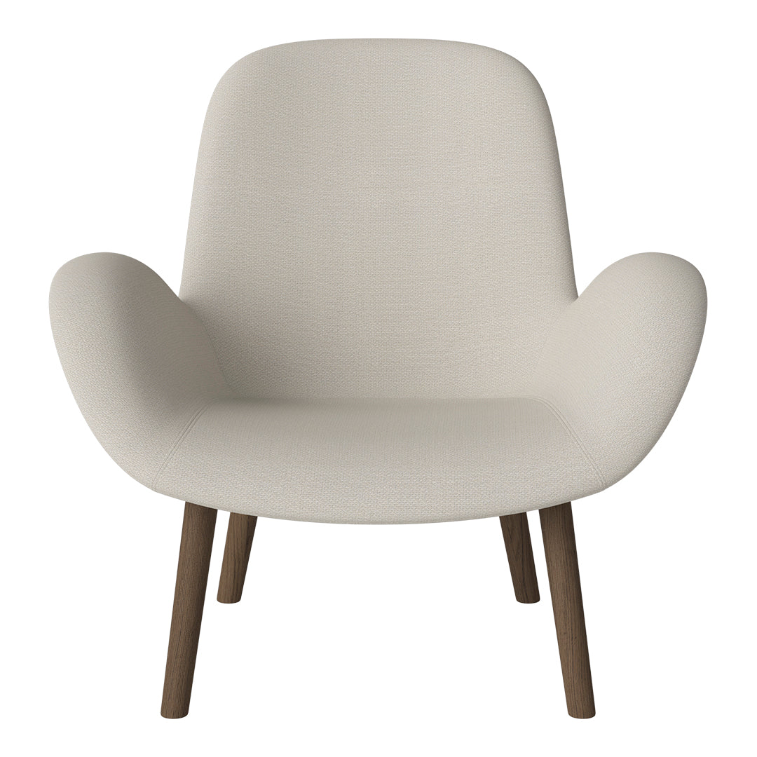 Fauteuil Seed Lounge - Rembourré - Base en chêne huilé, foncé