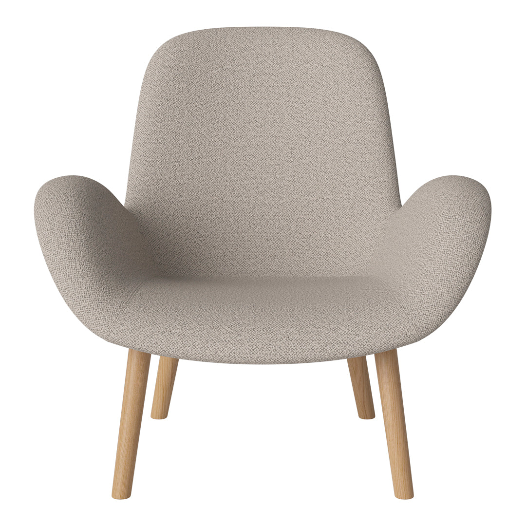 Fauteuil Seed Lounge - Rembourré - Piètement en chêne huilé