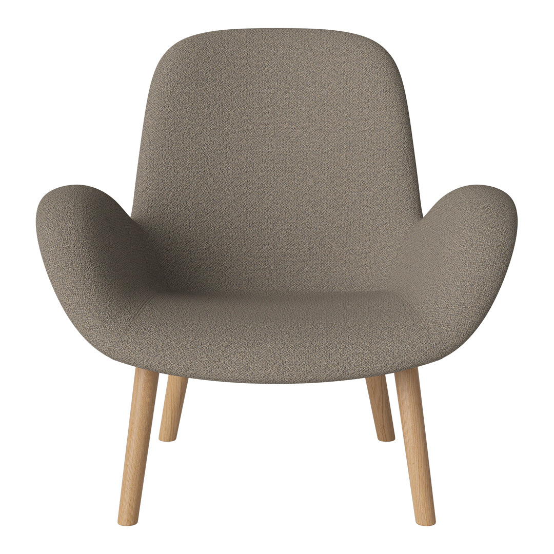 Fauteuil Seed Lounge - Rembourré - Piètement en chêne huilé
