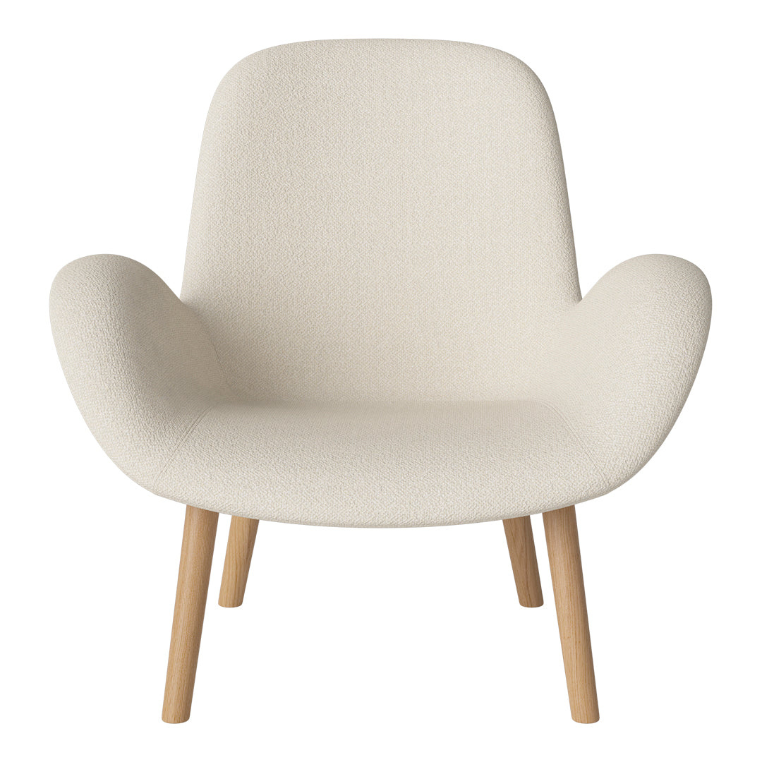 Fauteuil Seed Lounge - Rembourré - Piètement en chêne huilé
