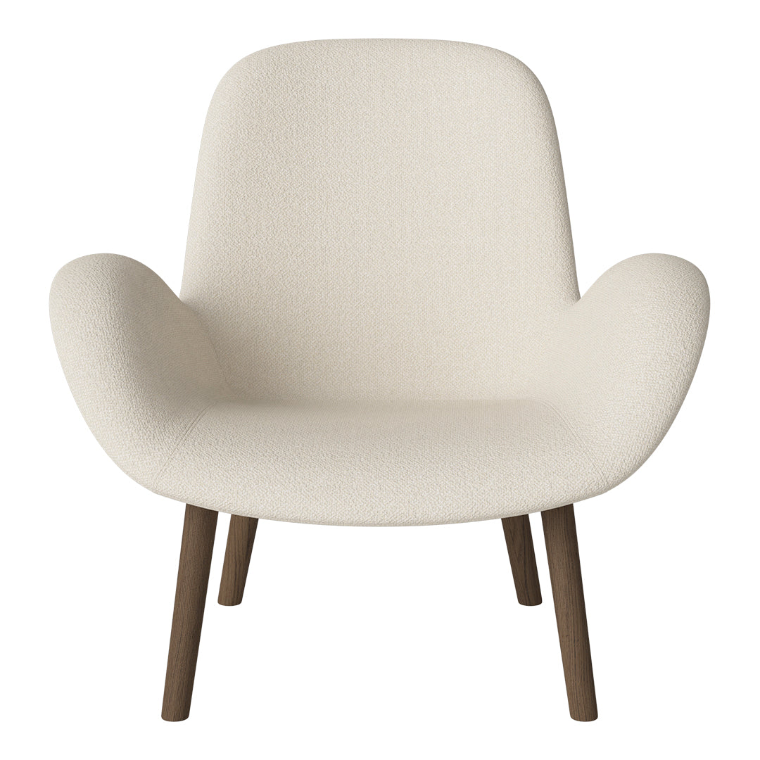Fauteuil Seed Lounge - Rembourré - Base en chêne huilé, foncé