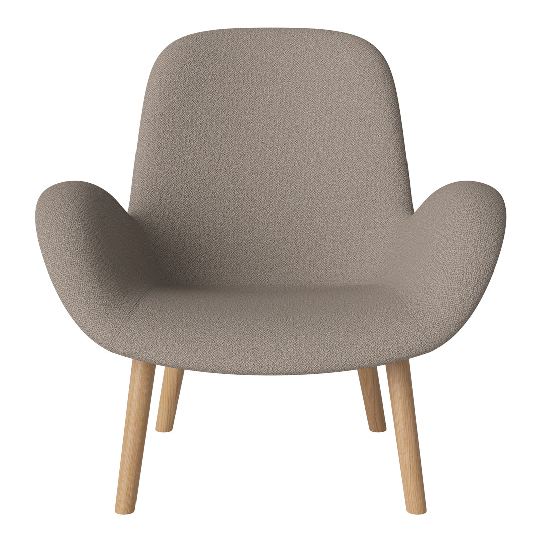 Fauteuil Seed Lounge - Rembourré - Piètement en chêne huilé