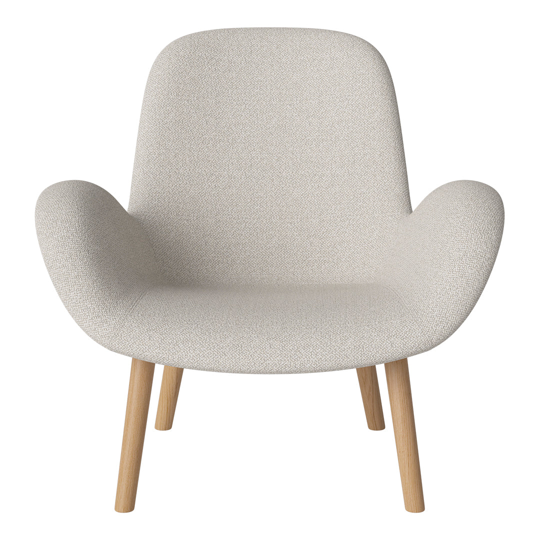 Fauteuil Seed Lounge - Rembourré - Piètement en chêne huilé